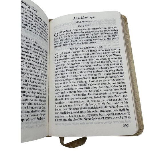 1953 The Book of Common Prayer w/ The Psalter White Leather Seabury Press 5.75" - Picture 6 of 9